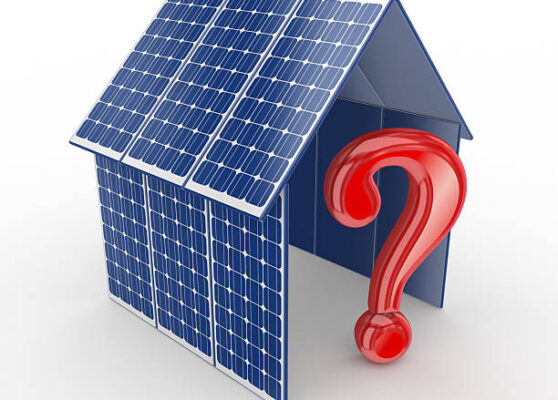 Solar energy concept.Isolated on white background.3d rendered.
